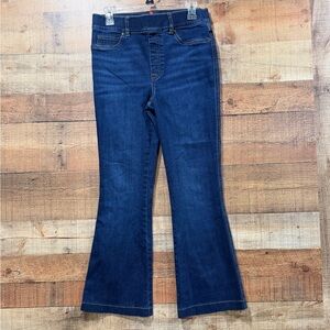 SPANX Dark Indigo Flare Women's Slimming Jeans Size 8 (Spanx Size Medium)